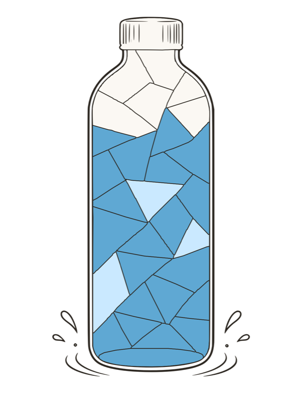 Water board colored day by day